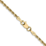 Загрузить изображение в средство просмотра галереи, 14K Yellow Gold 2mm Diamond Cut Rope Bracelet Anklet Choker Necklace Pendant Chain
