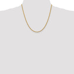 Load image into Gallery viewer, 14K Yellow Gold 2.75mm Diamond Cut Rope Bracelet Anklet Choker Necklace Pendant Chain
