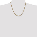 Cargar imagen en el visor de la galería, 14k Yellow Gold 3.5mm Diamond Cut Rope Bracelet Anklet Choker Necklace Pendant Chain

