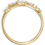 이미지를 갤러리 뷰어에 로드 , Platinum 14k Yellow Rose White Gold Silver 1/3 CTW Diamond Leaf Vine Ring Stackable
