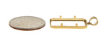 Load image into Gallery viewer, 14K Yellow Gold Holds 23.5mm x 14mm Coins or Credit Suisse 5 gram Mounting Holder Pendant
