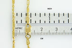 Indlæs billede til gallerivisning 14K Yellow Gold 1.8mm Diamond Cut Milano Rope Bracelet Anklet Choker Necklace Pendant Chain
