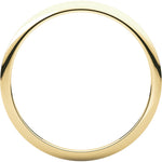 將圖片載入圖庫檢視器 14K Yellow Gold 1mm Wedding Ring Band Standard Fit Half Round Standard Weight
