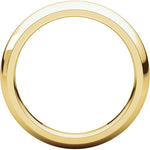 Ladda upp bild till gallerivisning, 14K Yellow Gold 4mm Wedding Ring Band Comfort Fit Half Round Standard Weight
