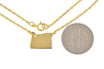 画像をギャラリービューアに読み込む, 14k Gold 10k Gold Silver Oregon State Heart Personalized City Necklace
