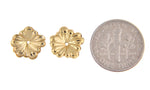 Załaduj obraz do przeglądarki galerii, 14k Yellow Gold Flower Floral Earring Jackets 11mm
