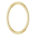 Carregar imagem no visualizador da galeria, 18k 14k 10k Yellow Rose White Gold Sterling Silver 6mm x 4mm ID Oval Jump Ring
