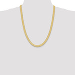 將圖片載入圖庫檢視器 14k Yellow Gold 6.5mm Silky Herringbone Bracelet Anklet Choker Necklace Pendant Chain
