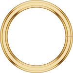 Indlæs billede til gallerivisning 14k Yellow White Gold Round Jump Ring 5mm Inside Diameter Jewelry Findings
