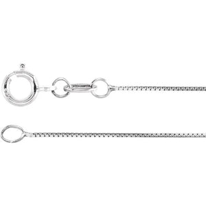 18k Yellow White Gold 0.5mm Box Bracelet Anklet Choker Necklace Pendant Chain