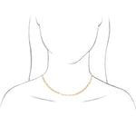 Load image into Gallery viewer, 14k Yellow Rose White Gold 3.85mm Paper Clip Elongated Flat Link Bracelet Anklet Choker Necklace Pendant Chain
