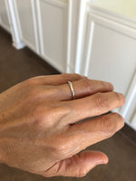 將圖片載入圖庫檢視器 14k White Gold 2mm Wedding Ring Band Half Round Light
