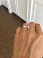 將圖片載入圖庫檢視器 14k White Gold 2mm Wedding Ring Band Half Round Light
