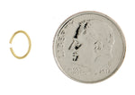 Φόρτωση εικόνας στο εργαλείο προβολής Συλλογής, 18k 14k 10k Yellow Rose White Gold Sterling Silver 6mm x 4mm ID Oval Jump Ring
