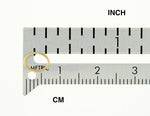Φόρτωση εικόνας στο εργαλείο προβολής Συλλογής, 18k 14k 10k Yellow Rose White Gold Sterling Silver 6mm x 4mm ID Oval Jump Ring
