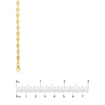 Cargar imagen en el visor de la galería, 14K Yellow Gold 3.7mm Puff Mariner Bracelet Anklet Choker Necklace Pendant Chain
