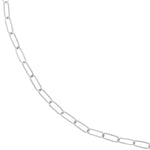 Indlæs billede til gallerivisning 14K Yellow Rose White Gold 3mm Paper Clip Bracelet Anklet Choker Necklace Pendant Chain
