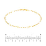 Lade das Bild in den Galerie-Viewer, 14K Yellow Rose White Gold 3mm Paper Clip Bracelet Anklet Choker Necklace Pendant Chain
