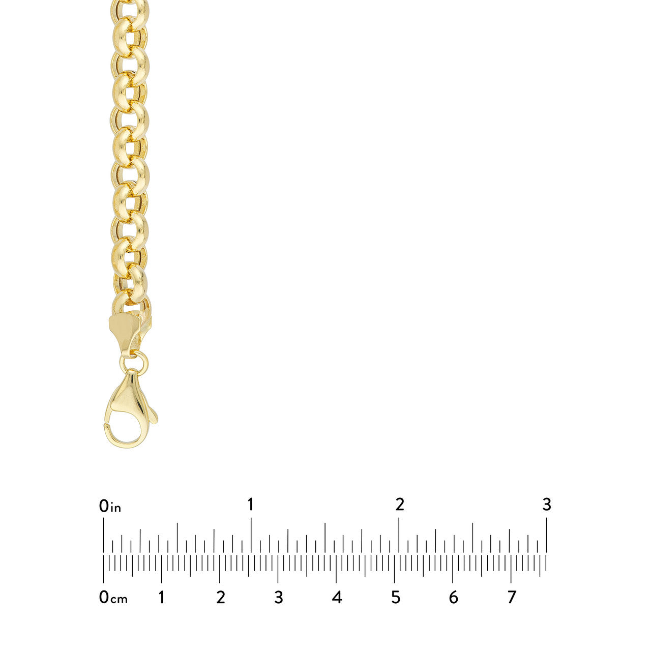 14K Yellow Gold 8mm Rolo Bracelet Anklet Choker Necklace Pendant Chain