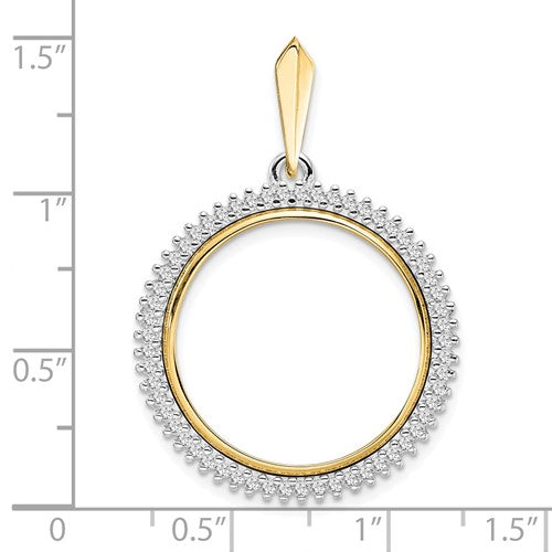Wideband Distinguished Coin Jewelry 14k White Goldw Diamond-cut Prong –  Goldia.com