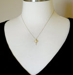 Загрузить изображение в средство просмотра галереи, Platinum 14k Yellow Rose White Gold Genuine Australian Opal Diamond Nativity Cross Pendant Charm Necklace
