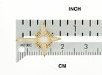 Carica l&#39;immagine nel visualizzatore di Gallery, Platinum 14k Yellow Rose White Gold Genuine Australian Opal Diamond Nativity Cross Pendant Charm Necklace
