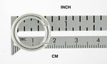 Carregar imagem no visualizador da galeria, Sterling Silver Round Hinged Push Clasp Pendant Charm Bail Hanger Enhancer Connector
