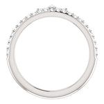 Carica l&#39;immagine nel visualizzatore di Gallery, Platinum 14k Yellow Rose White Gold Silver 1/3 CTW Diamond Crown Ring Stackable
