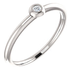 Afbeelding in Gallery-weergave laden, Platinum 14k Yellow Rose White Gold .03 CTW Diamond Ring Stackable
