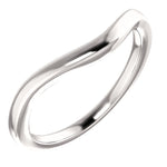 Load image into Gallery viewer, 14k White Gold Matching Wedding Band for a 6.5mm Round Ring
