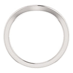 Cargar imagen en el visor de la galería, 14k White Gold Matching Wedding Band for a 6.5mm Round Ring
