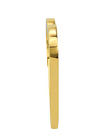 Cargar imagen en el visor de la galería, 14k Yellow Gold Heart Push Clasp Lock Connector Pendant Charm Hanger Bail Enhancer
