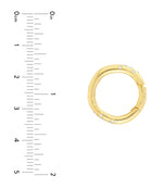 Load image into Gallery viewer, 14k Yellow Gold Diamond Round Circle Push Clasp Lock Connector Pendant Charm Holder Hanger Bail Enhancer
