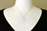 Load image into Gallery viewer, 14k Gold 10k Gold Silver West Virginia WV State Map Diamond Personalized City Necklace
