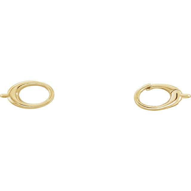 14k Gold or Sterling Silver 23x7mm Double Sided Triggerless Lobster Clasp