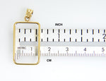 Load image into Gallery viewer, 14K Yellow Gold Holds 23.5mm x 14mm Coins or Credit Suisse 5 gram Mounting Holder Pendant
