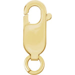 Cargar imagen en el visor de la galería, 14k Yellow Rose White Gold Lobster Clasp with Jump Ring 13.5mm x 5.25mm
