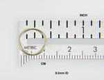 Cargar imagen en el visor de la galería, 14k Solid Yellow White Gold Round Jump Ring 8.5mm Inside Diameter Gauge 16 18 20
