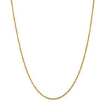 Cargar imagen en el visor de la galería, 14K Yellow Gold 2mm Diamond Cut Rope Bracelet Anklet Choker Necklace Pendant Chain
