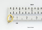 Carregar imagem no visualizador da galeria, Platinum 18k 14k 10k Yellow Rose White Gold Tapered Pinch Bail 7mm x 4.5mm for Pendant Charm
