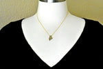 Cargar imagen en el visor de la galería, 14k Gold 10k Gold Silver Maine State Heart Personalized City Necklace
