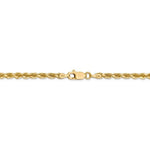 Load image into Gallery viewer, 14K Yellow Gold 3.25mm Diamond Cut Rope Bracelet Anklet Choker Necklace Pendant Chain
