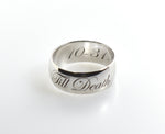 Carica l&#39;immagine nel visualizzatore di Gallery, 14K White Gold 7mm Wedding Ring Band Half Round Light
