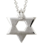 Load image into Gallery viewer, 14K White Gold 1/8 CTW Diamond Small Star of David Pendant Charm Necklace
