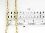 Indlæs billede til gallerivisning 14K Yellow Gold 2.5mm Diamond Cut Milano Rope Bracelet Anklet Choker Necklace Pendant Chain
