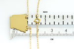 Afbeelding in Gallery-weergave laden, 14k Gold 10k Gold Silver Arkansas State Heart Personalized City Necklace
