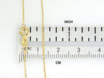 이미지를 갤러리 뷰어에 로드 , 14K Yellow Gold 0.80mm Diamond Cut Cable Bracelet Anklet Choker Necklace Pendant Chain
