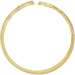 이미지를 갤러리 뷰어에 로드 , 14k Yellow Gold Personalized Diamond Initial Ring
