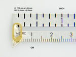 Cargar imagen en el visor de la galería, 14k Yellow White Gold 10.65mm x 5.25mm Push Bail Hinged Clasp Triggerless for Pendants Charms Bracelets Anklets Necklaces
