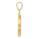 Afbeelding in Gallery-weergave laden, 14K Yellow Gold for 15mm Coins or US $1 Dollar Type 2 Coin Holder Screw Top Bezel Pendant Charm
